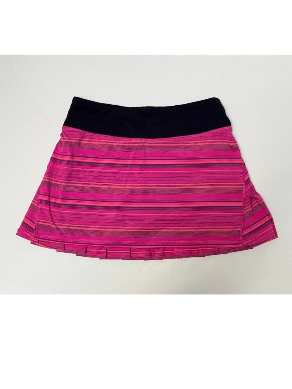 Lululemon Pace Setter Pink Stripe Skort Skirt - Sz 2